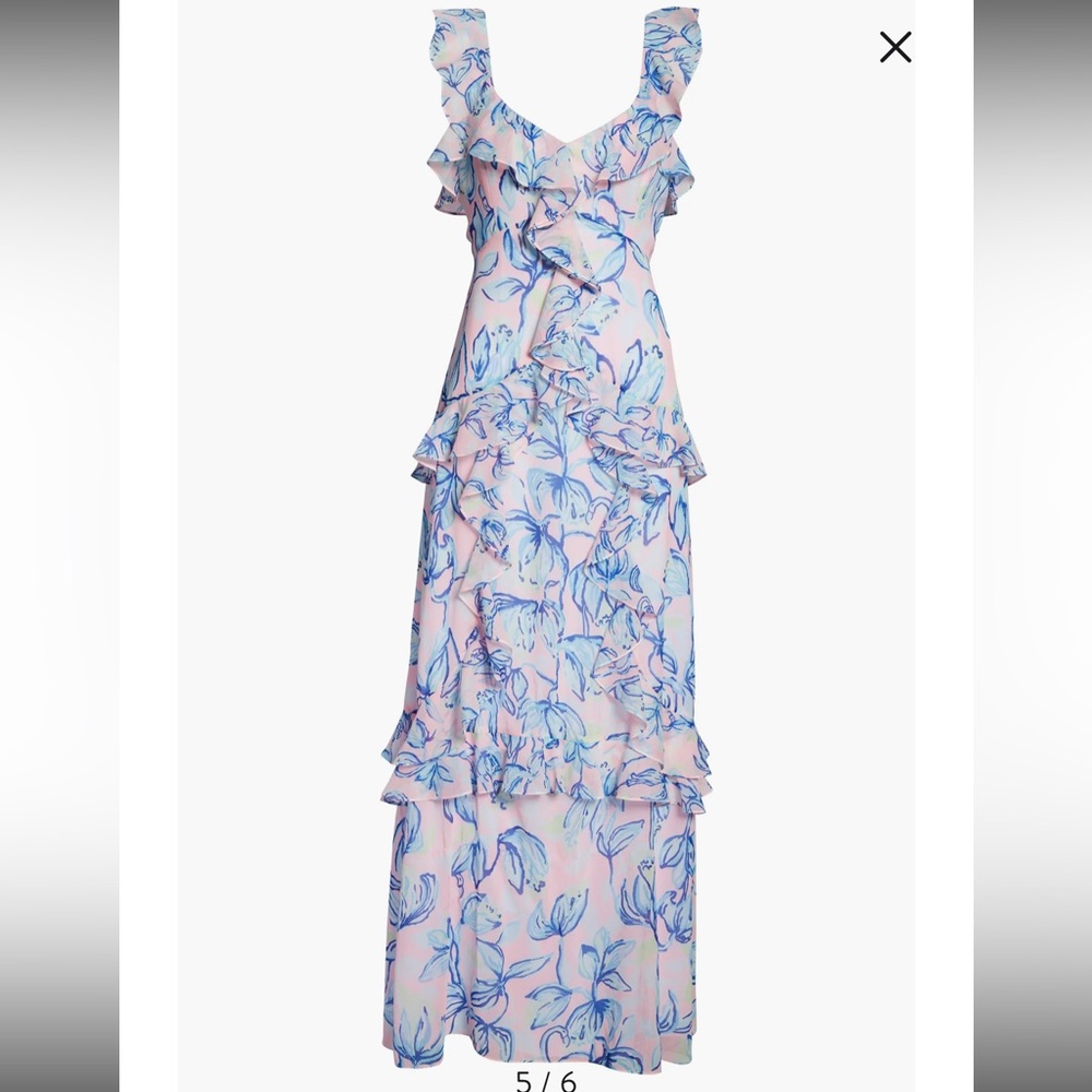 Lily Pulitzer Riland Ruffled Maxi Dress